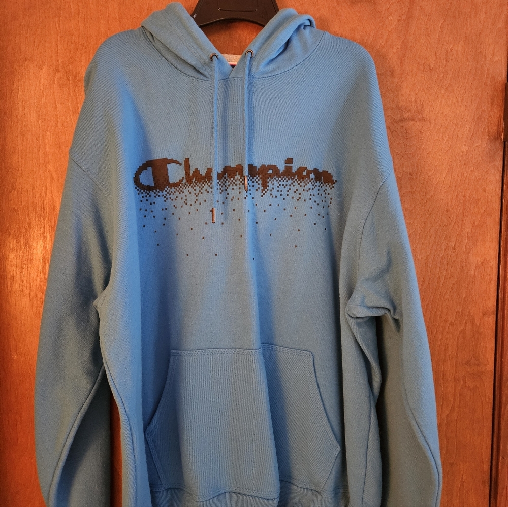Champion Teal Hoodie for Men
